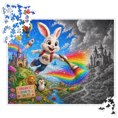 Color the World Hello Krafty puzzle showing a creative kids design