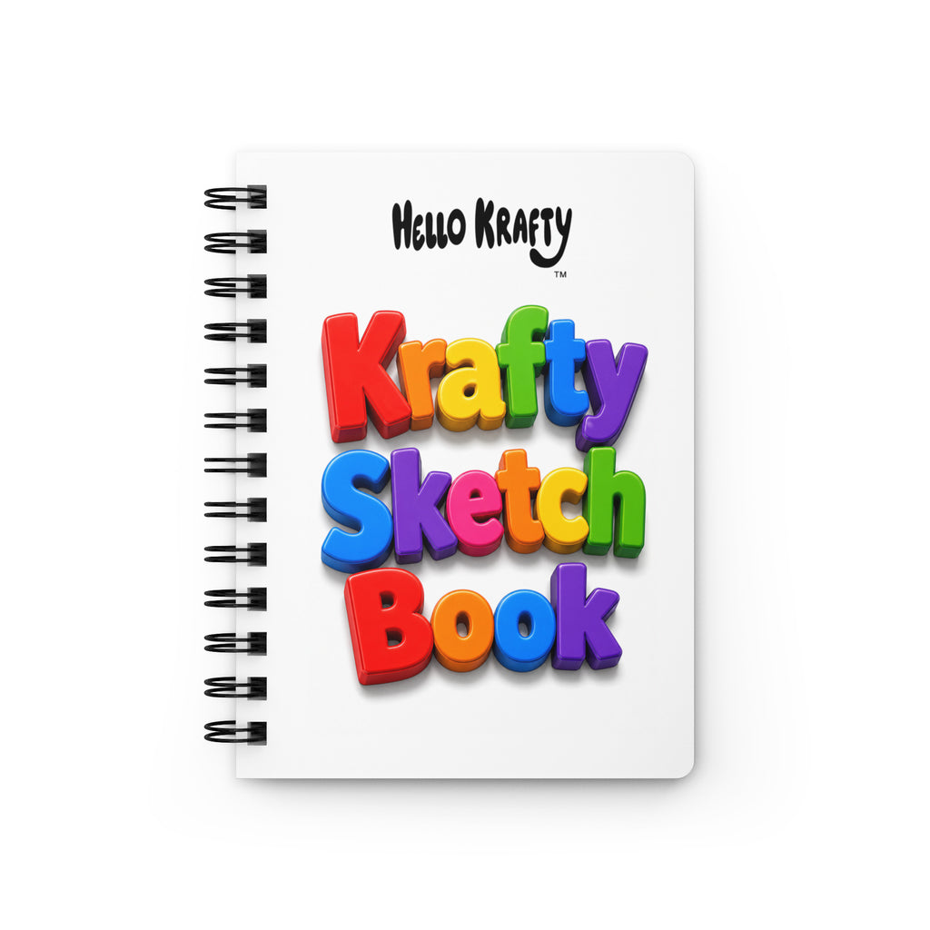 Child drawing creative artwork in Hello Krafty sketch book