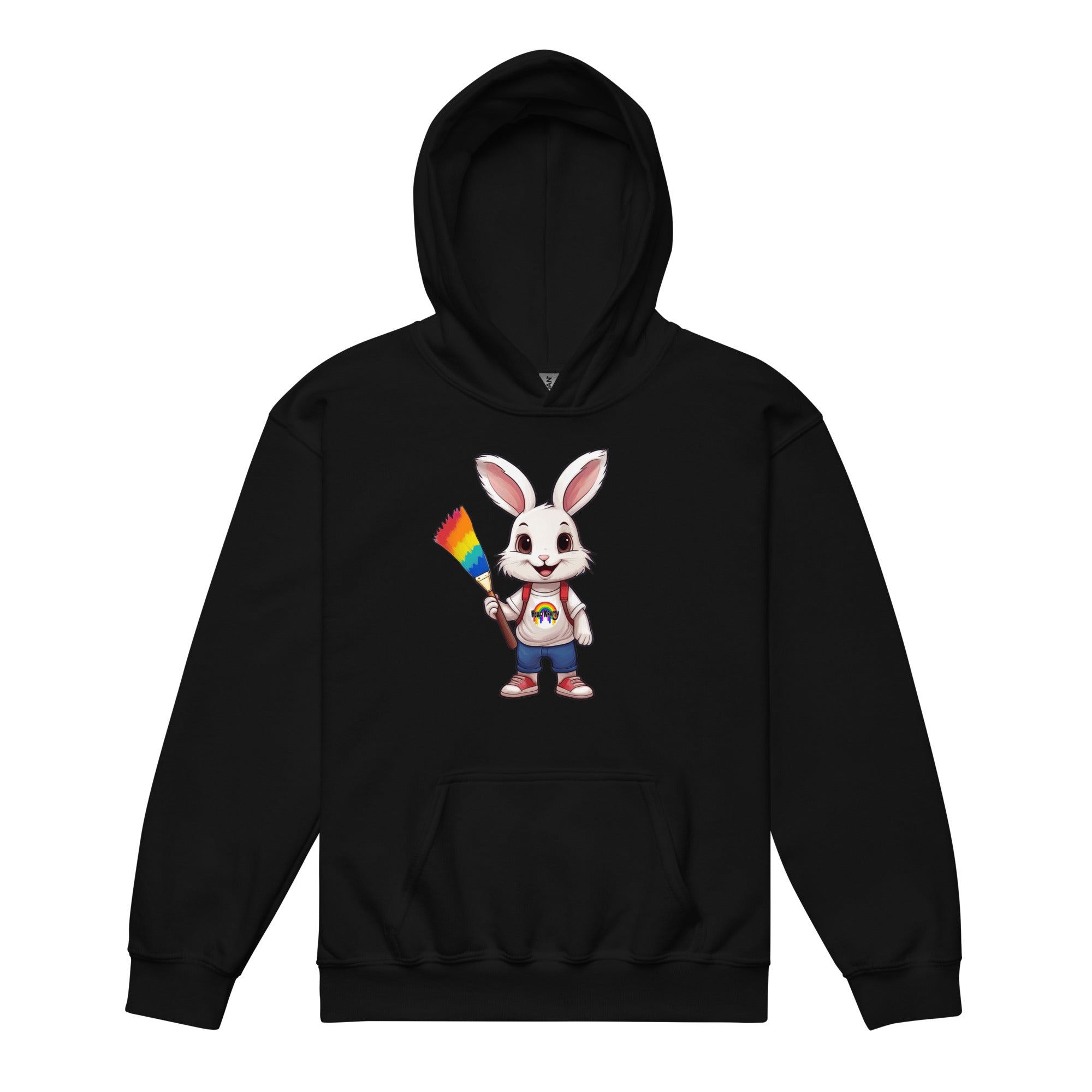 Cozy Hello Krafty hoodie for creative kids who love crafting and making. A fun children's sweatshirt for young artists and little makers.